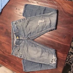 Distressed Express jeans. Size 6